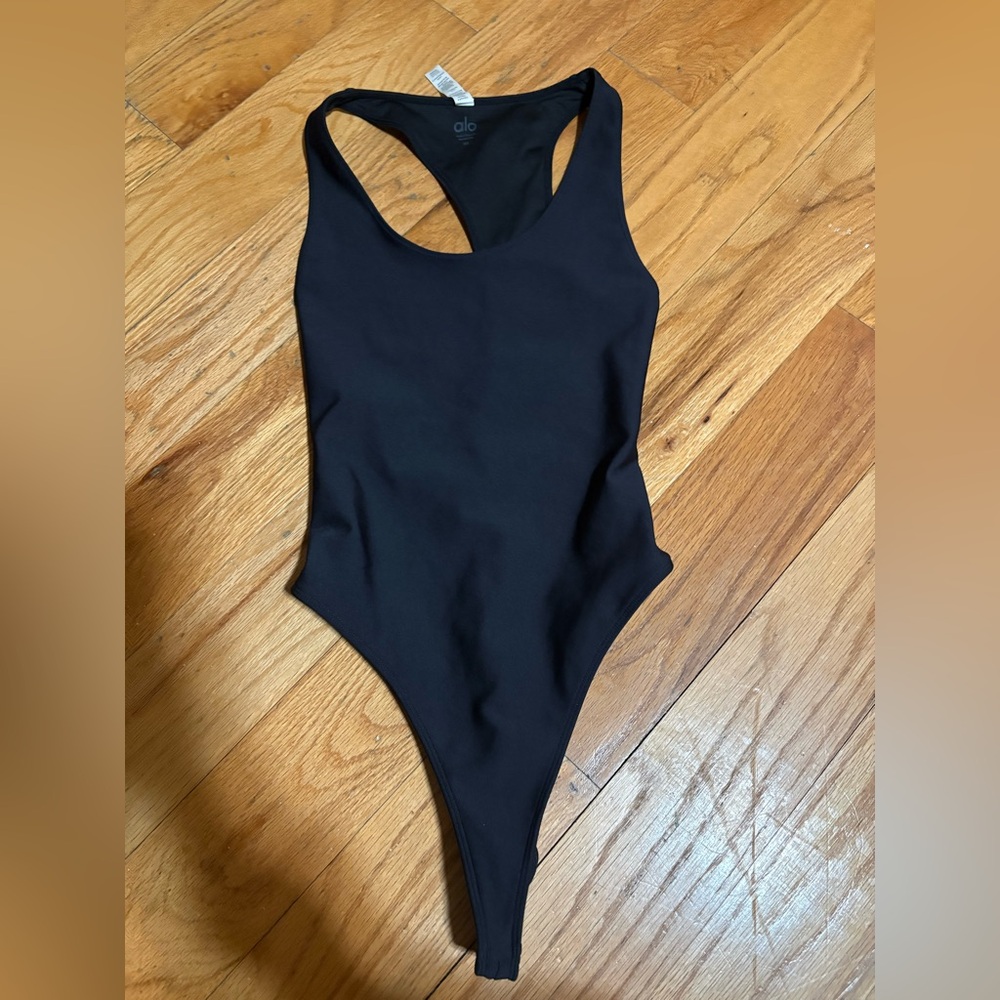 ALO Yoga Black Bodysuit XS